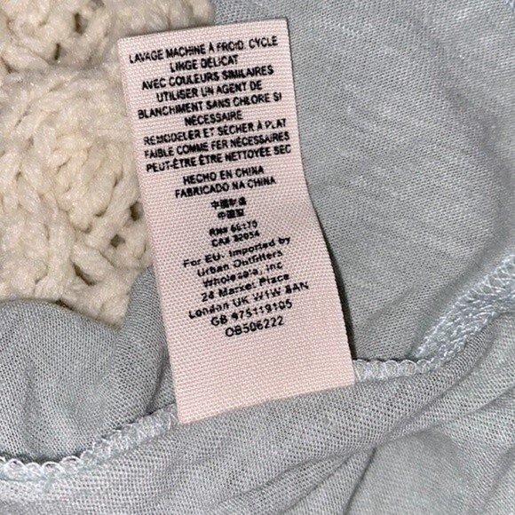 Free People green cold shoulder top size small - Picture 6 of 6